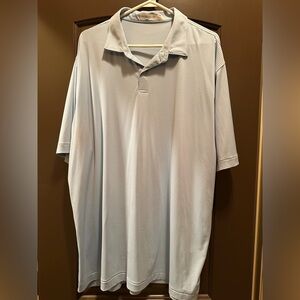 Peter Millar Light Blue Striped Polo Shirt